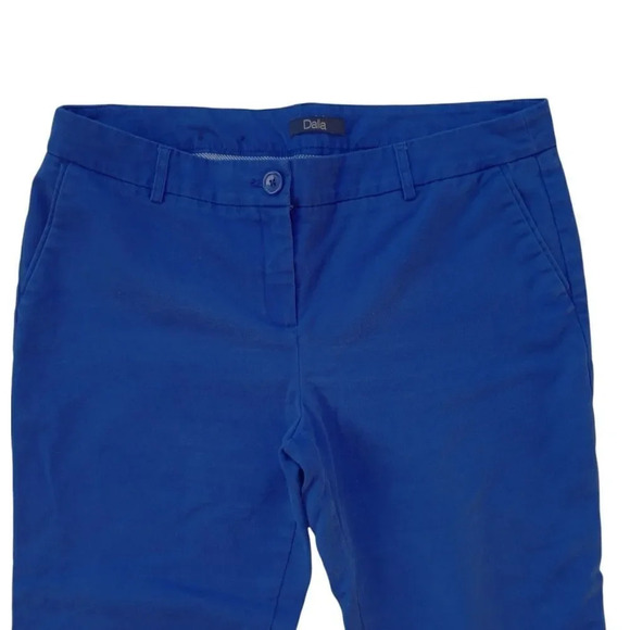 Dahlia Cropped Pants Trousers Capris Royal Blue 14 - Picture 3 of 7